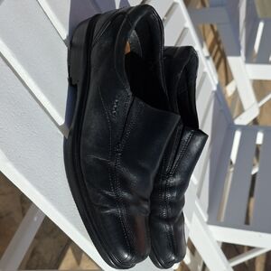 ECCO Helsinki men's black leather Slip Ons